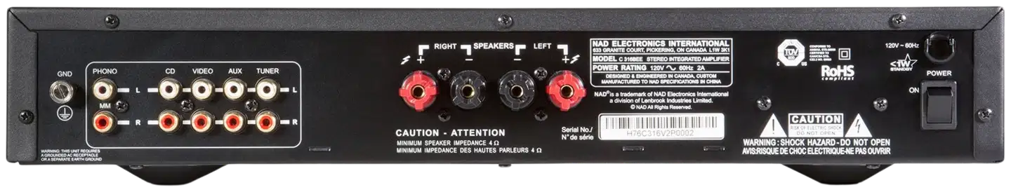 NAD stereovahvistin C316 BEE V2 - 3