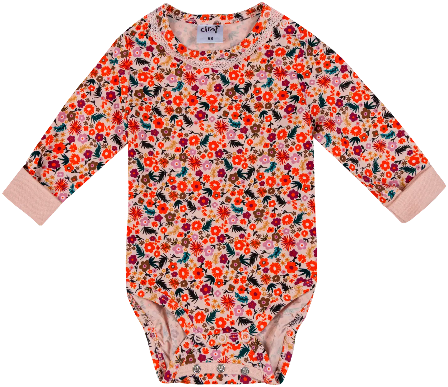 Ciraf vauvojen body Kukkaniitty - Multicolor - 1