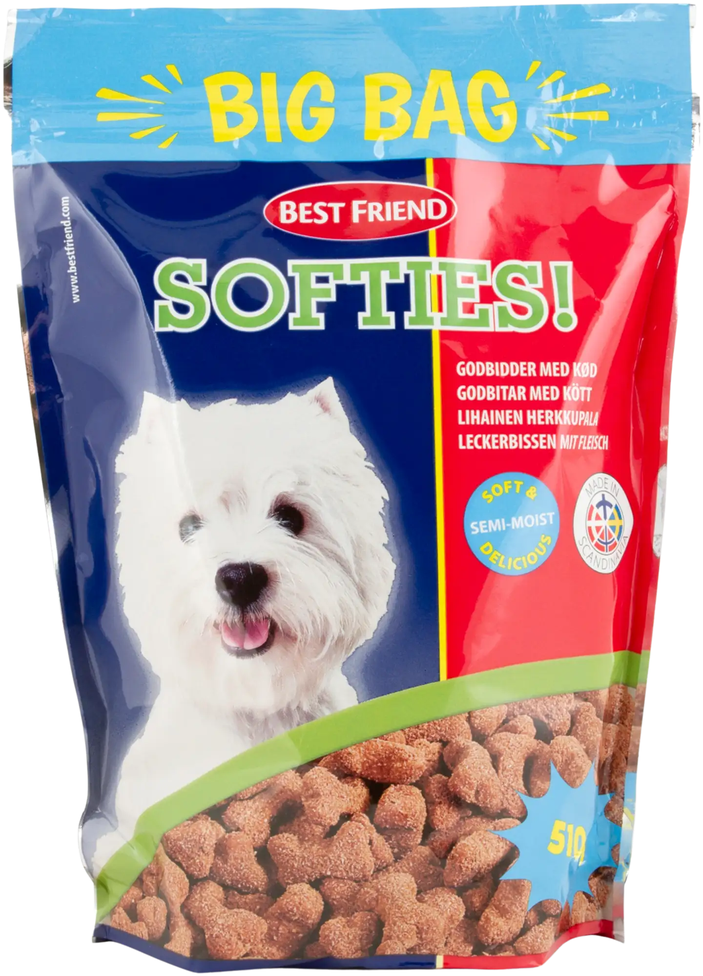 Best Friend Softies Big Bag  Lihainen herkku Big Pack 510g