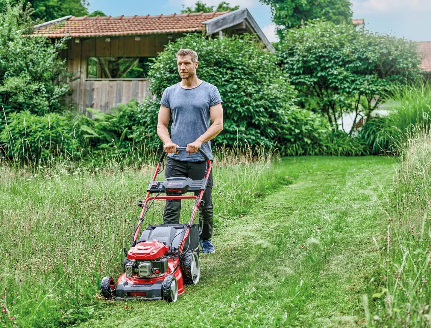 Einhell ruohonleikkuri polttomoottori GC-PM 46 SM HW-E Li - 5