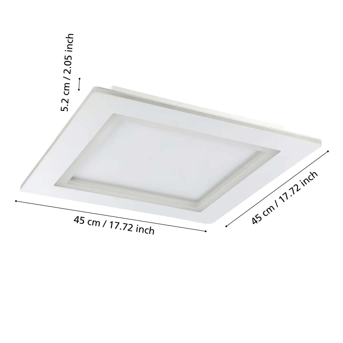 EGLO Plafondi connect.z Padrogiano-Z led 45x45cm 27,9W valkoinen - 5