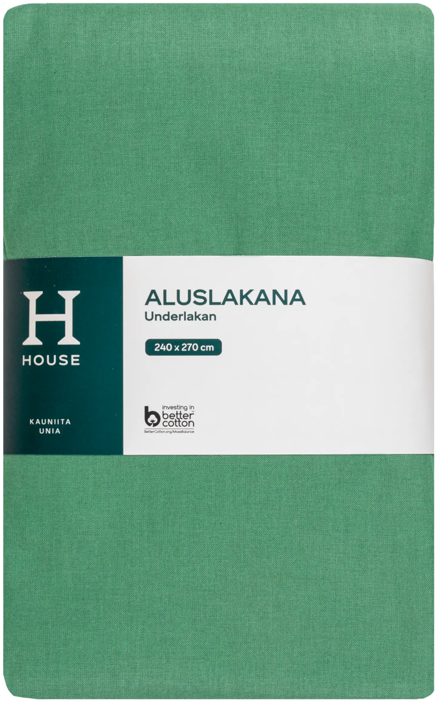 House aluslakana 240 x 270 cm vihreä