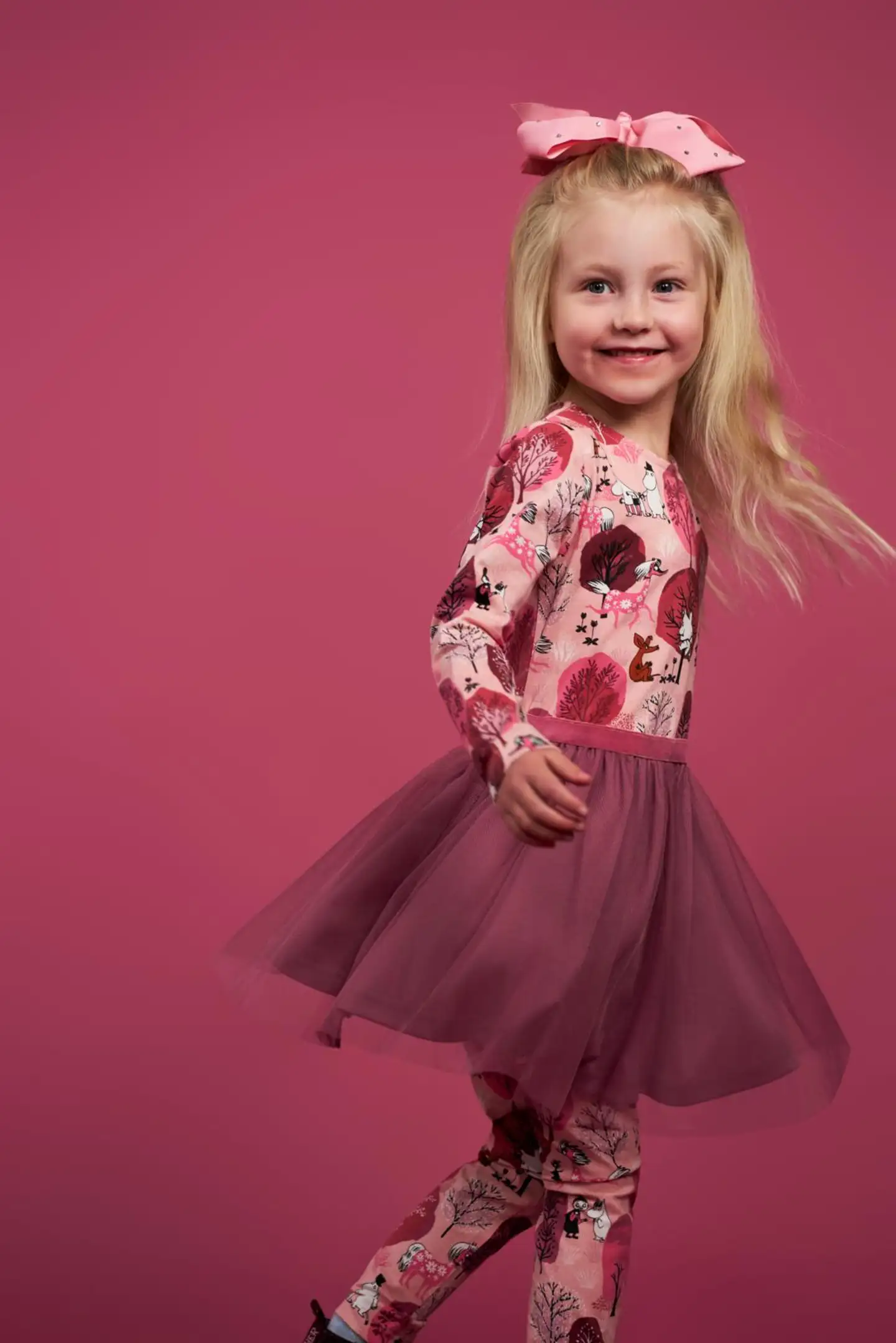 Muumi lasten tyllimekko Kuiskutus 590156 - Roosa - 3