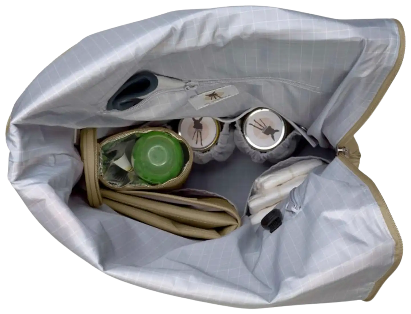 Lässig hoitoreppu Rolltop vihreä - 3
