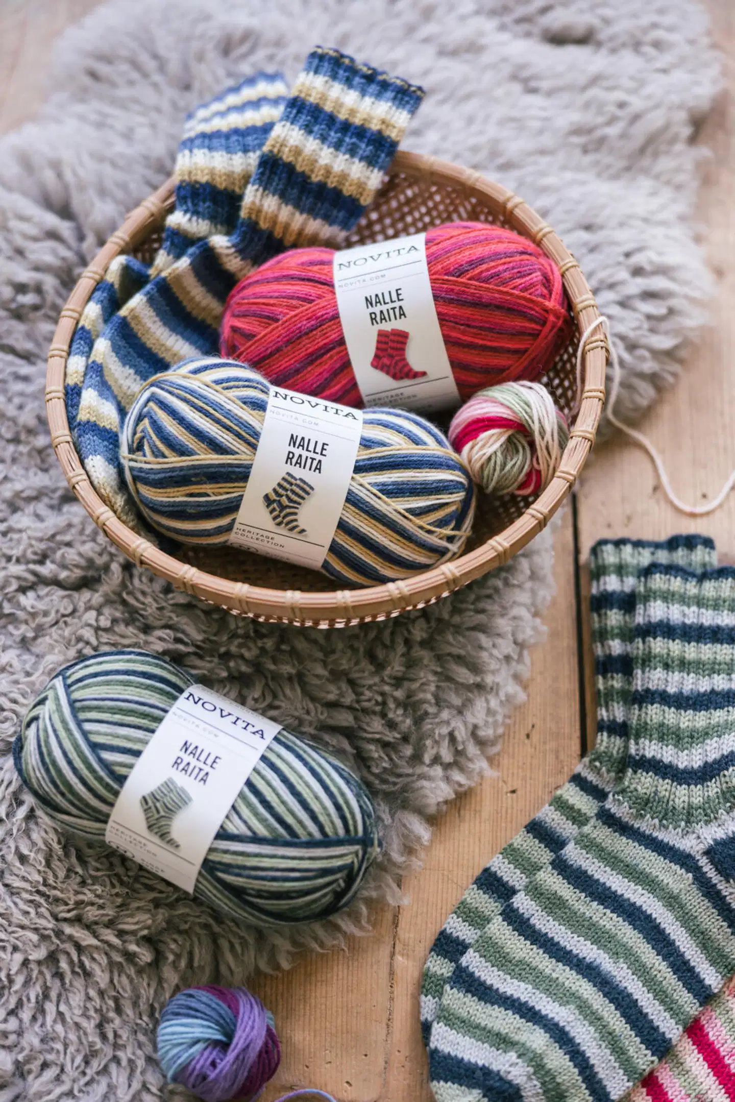 Novita lanka Nalle Raita 100g merikapteeni 8481 - 5