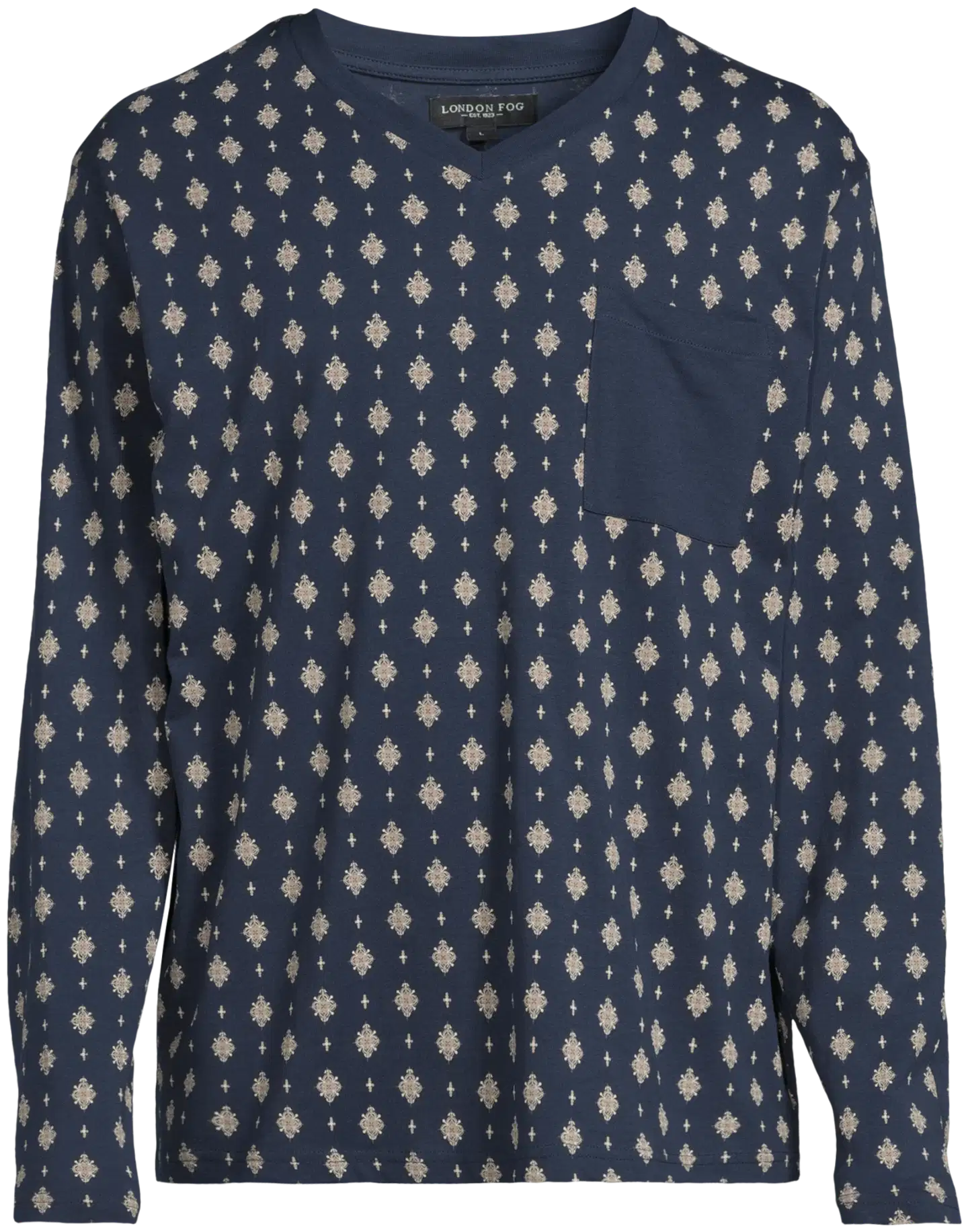 London Fog miesten pyjama 191L422688 - DARK BLUE/AOP - 2