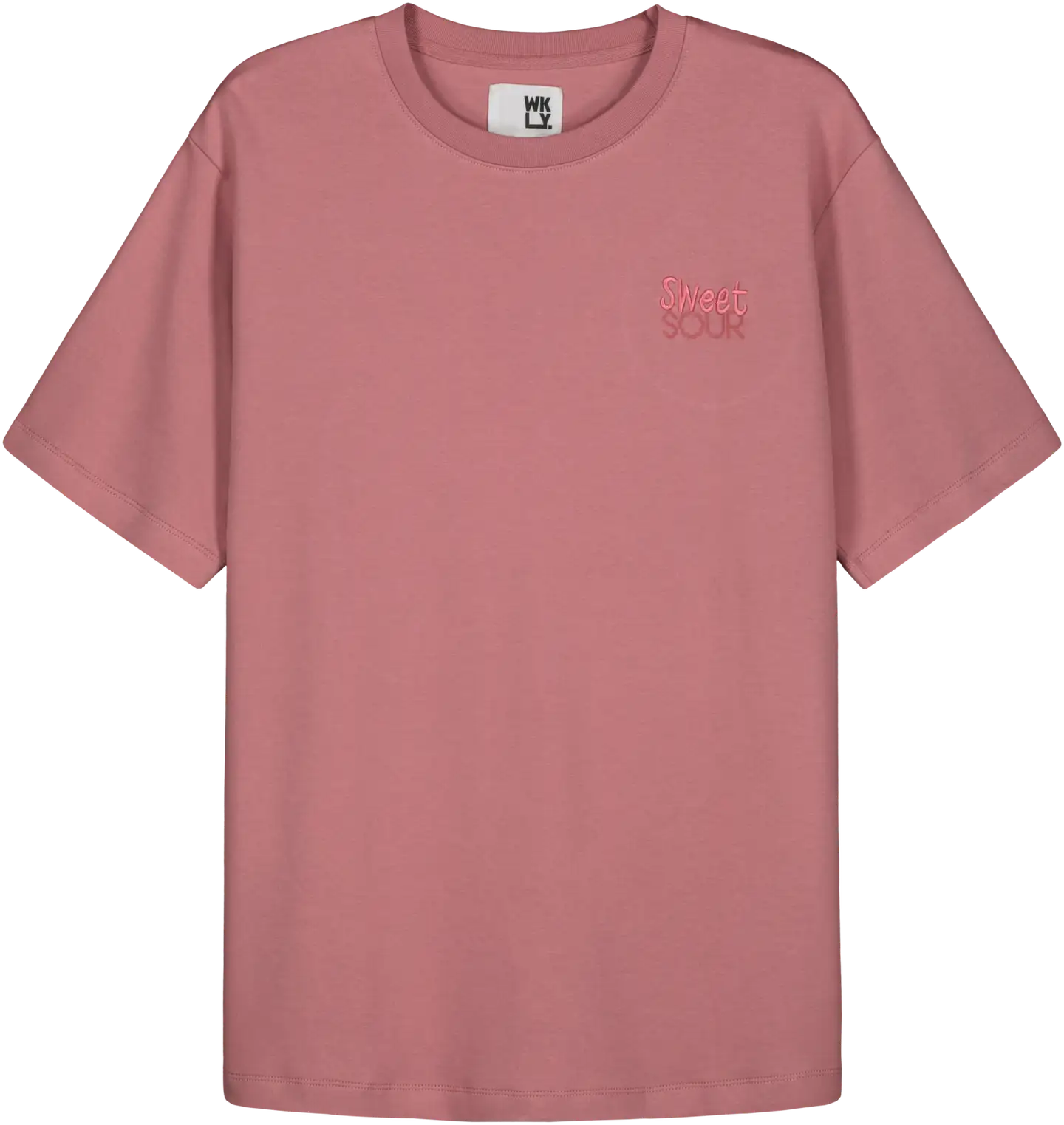 WKLY. miesten t-paita Sweet&Sour - Mauve Pink - 1