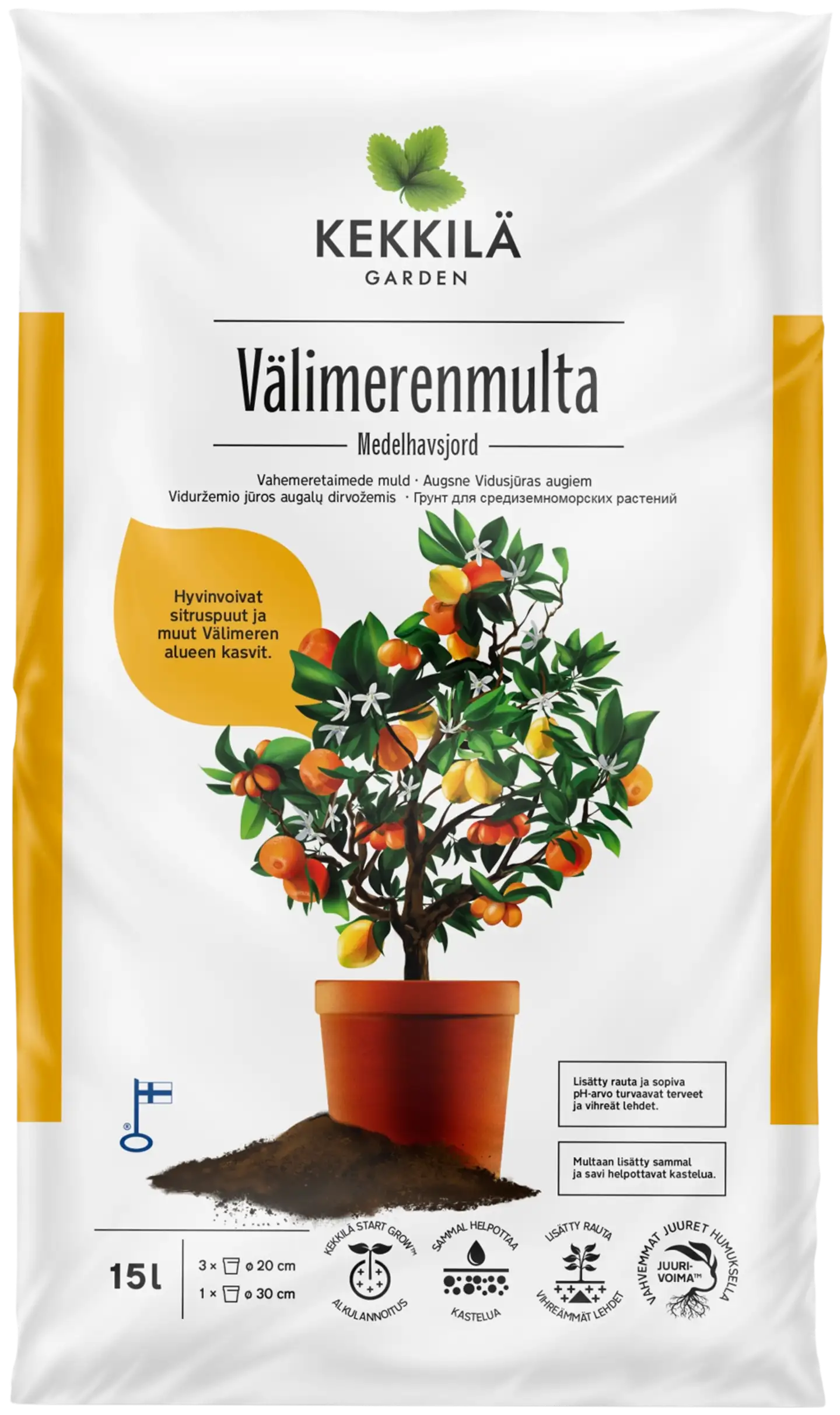 Kekkilä Välimerenmulta 15 L