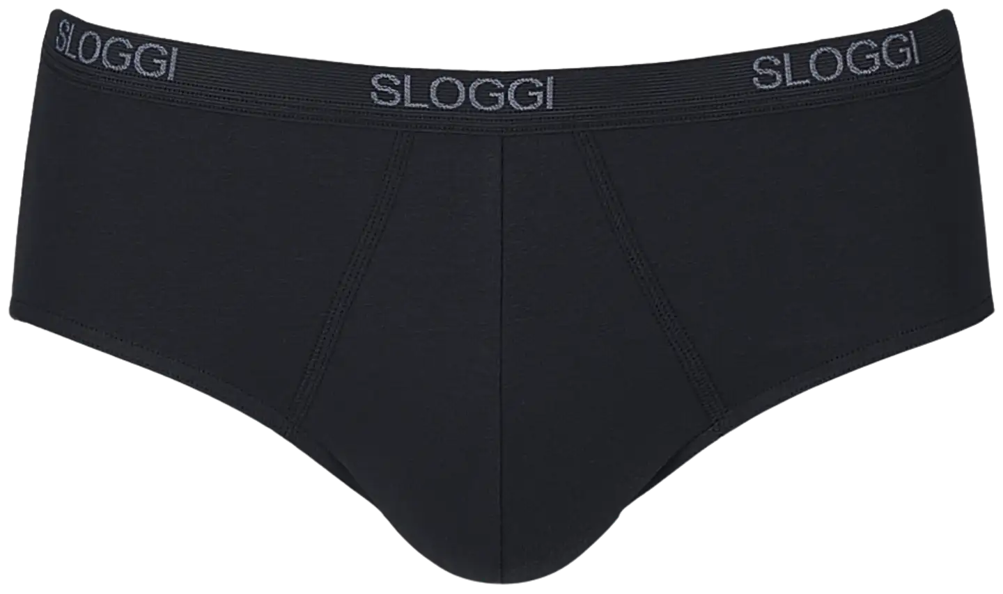 sloggi men Basic H Midi briefs 2-pack - BLACK - 2