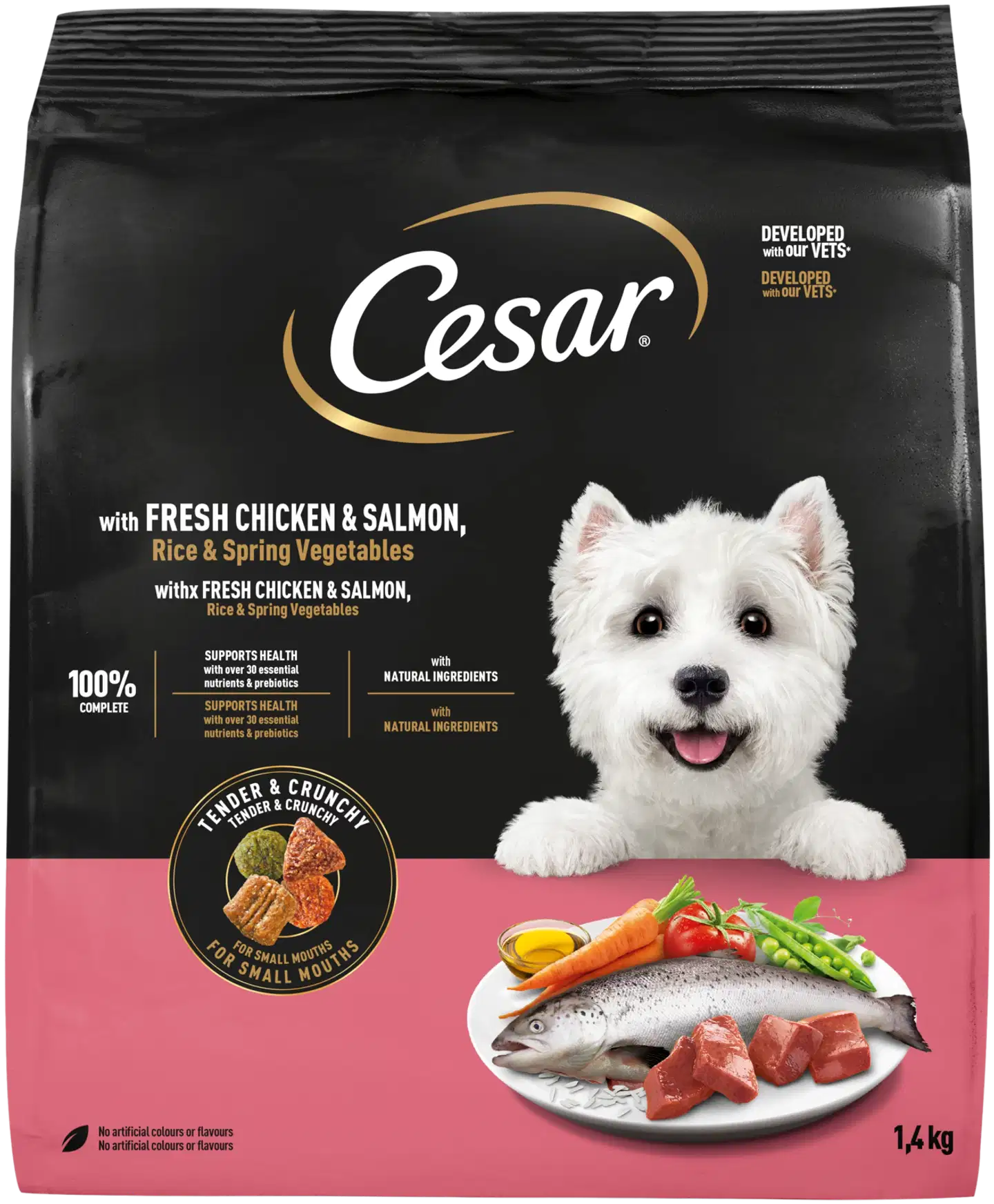 CESAR 1,4 kg Siipikarjaa, Kalaa & Kasviksia