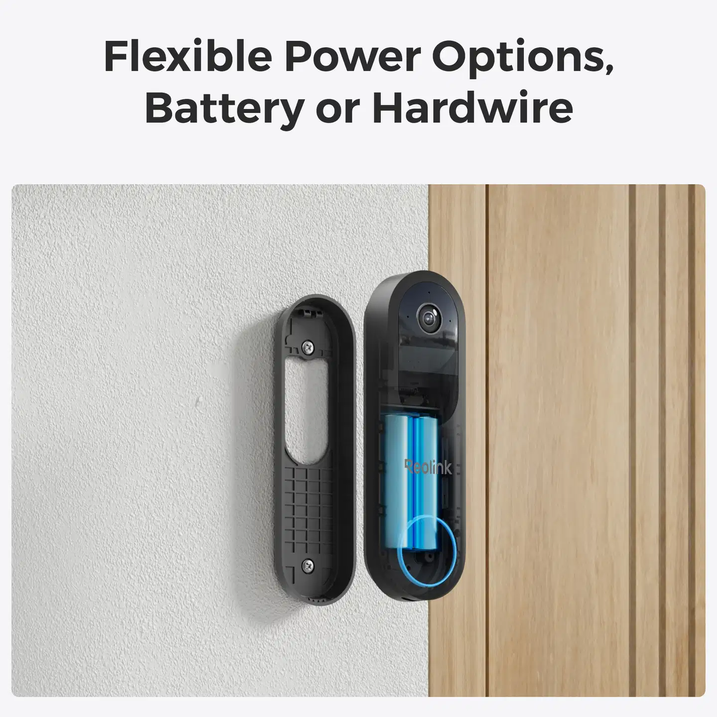 Reolink Video-ovikello (akku) Smart 2K Wi-Fi Musta - 3