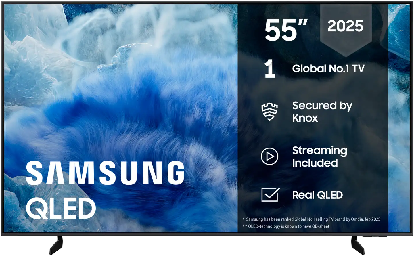 Samsung 55" 4K UHD QLED Smart TV TQ55Q8F - 1