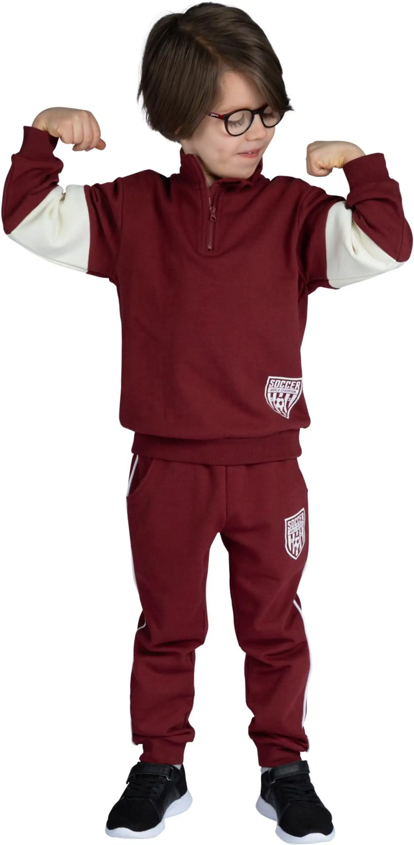 Ciraf lasten vetoketjullinen collegepaita 25PC252827 - 19-1934tcx tibetan red - 5