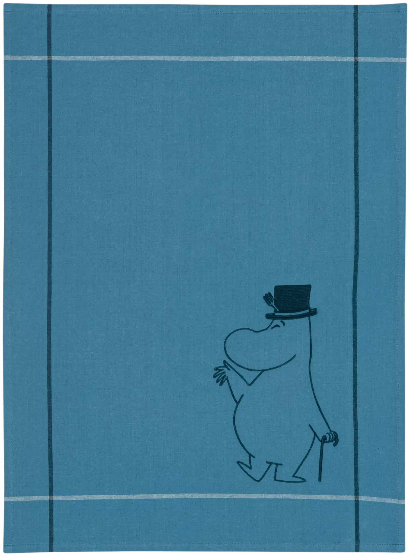 Moomin Arabia Muumi keittiöpyyhe 50x70cm Moominpappa GOTS