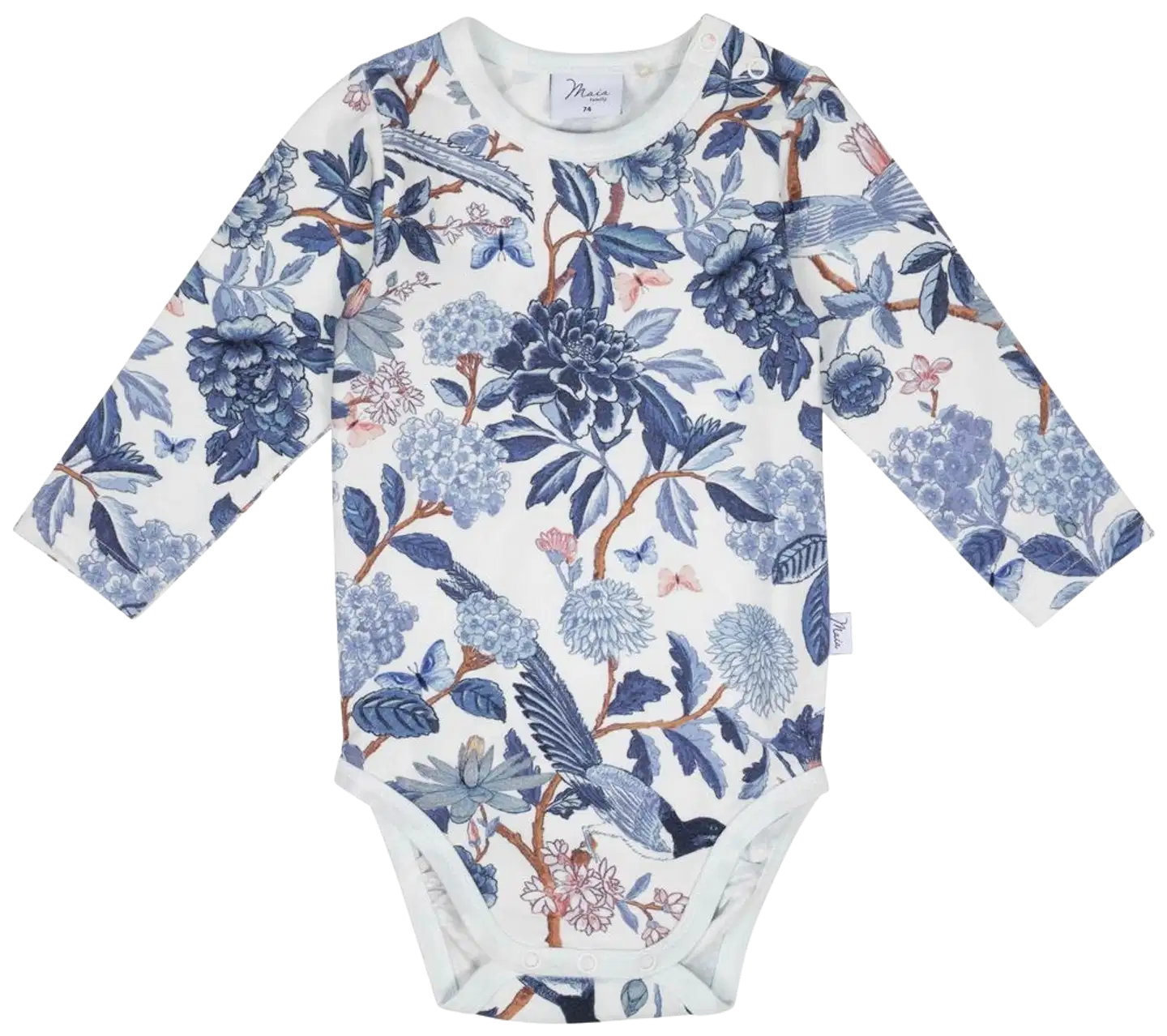 Ma-ia Family vauvojen body Sinilintu 205166 - Luonnonvalkoinen - 1