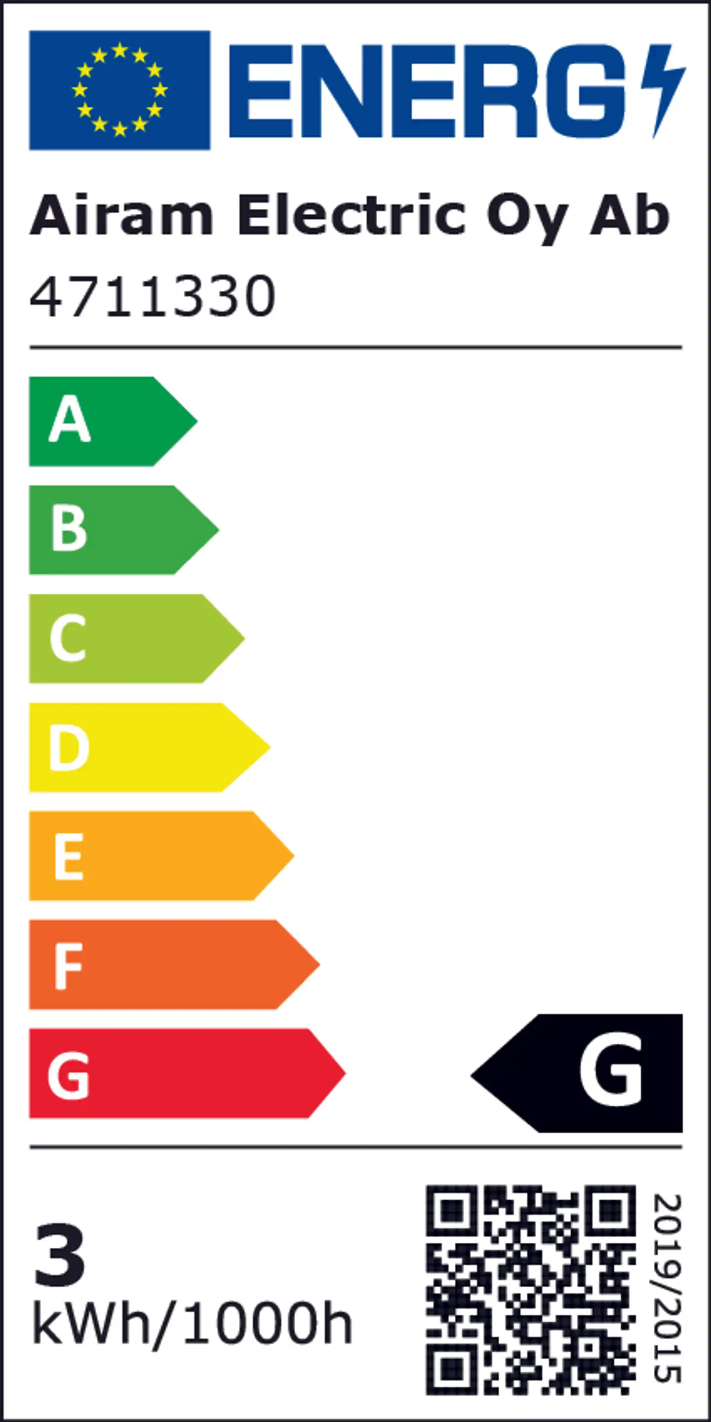 Airam LED lamppu 3W MR16 GU5.3 - 3