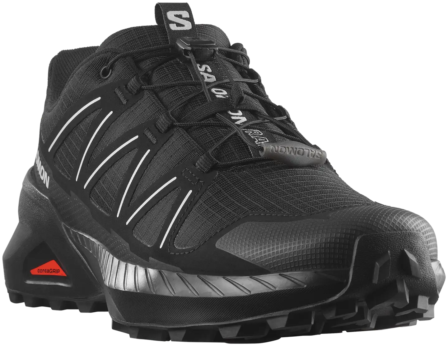 Salomon miesten maastojuoksujalkine Speedcross Peak - black/black/glasier gray - 2