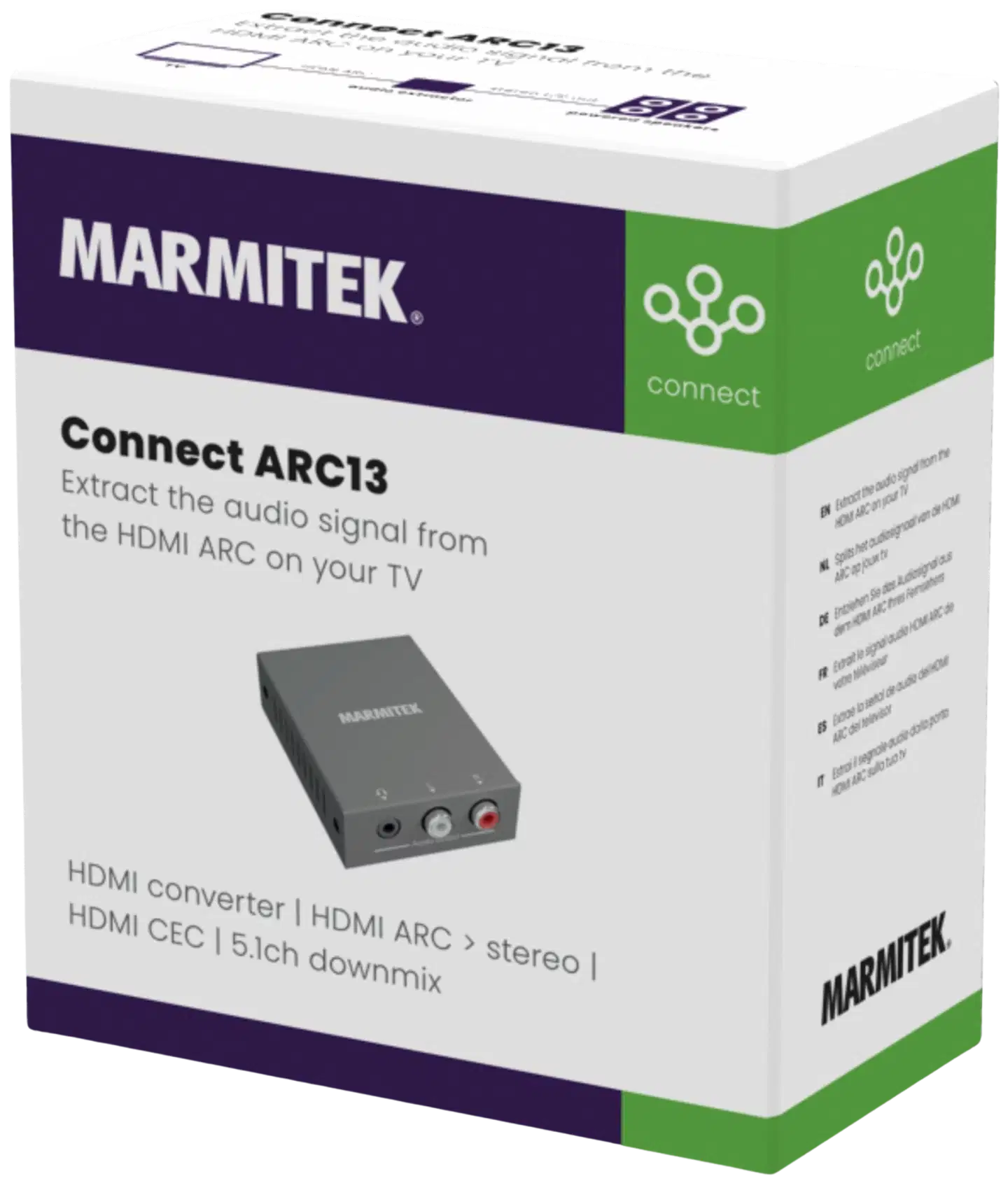 Marmitek HDMI ARC -muunnin aktiivikaiuttimille ARC13 - 6