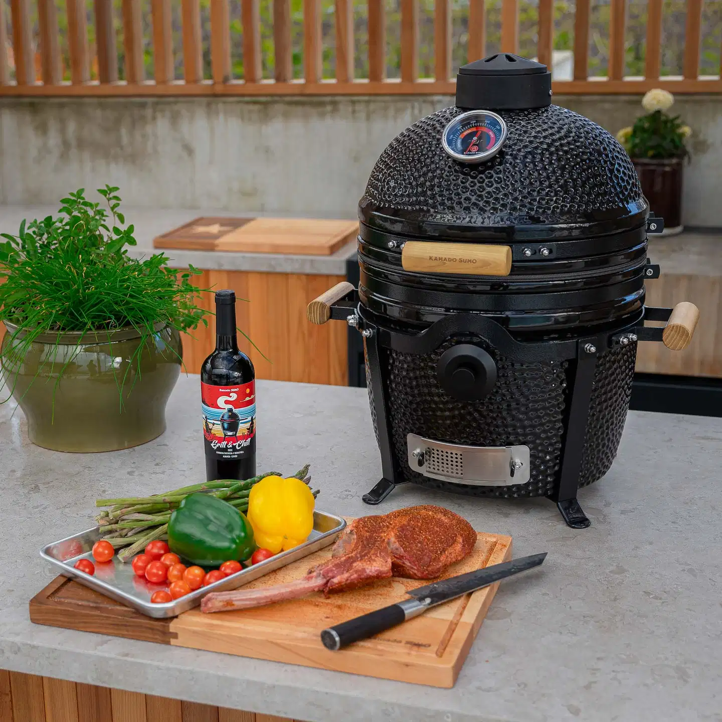 Kamado Sumo Classic 2.0 hiiligrilli - musta - 23