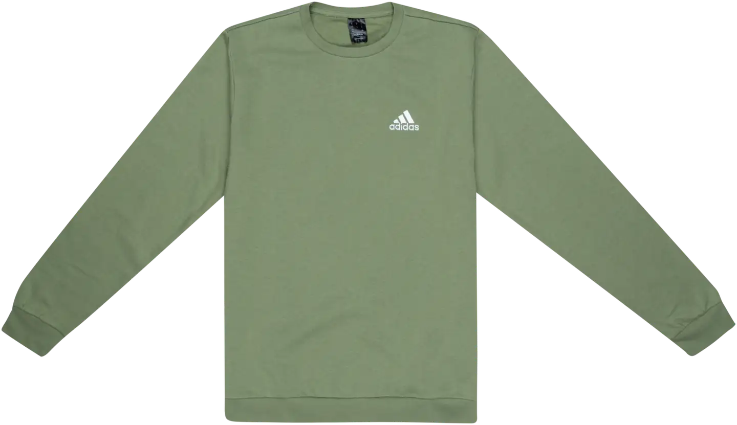 adidas miesten collegepusero Feelcozy - Tent green - 1