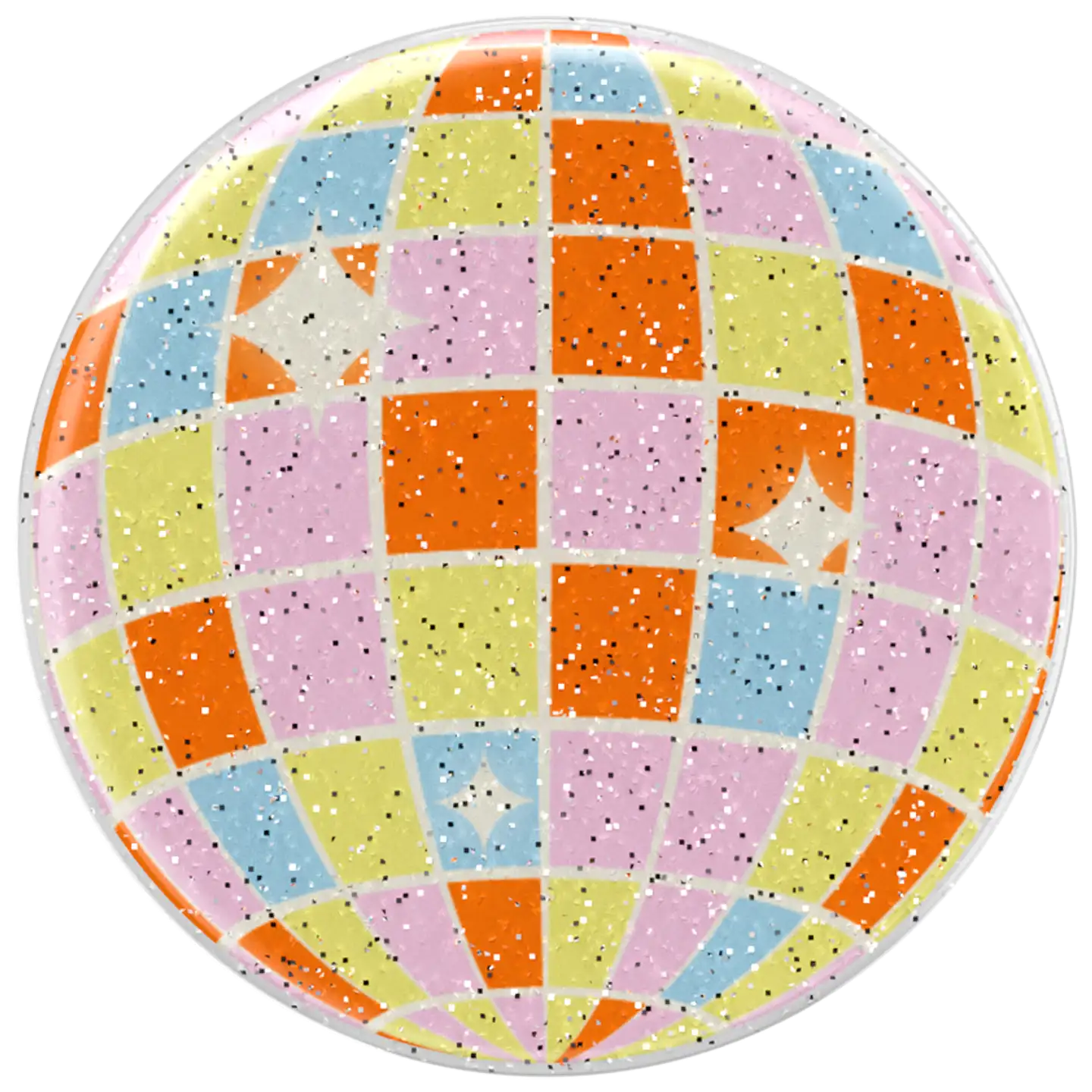 Popsockets puhelinpidike PopGrip Glitter Retro Disco - 1