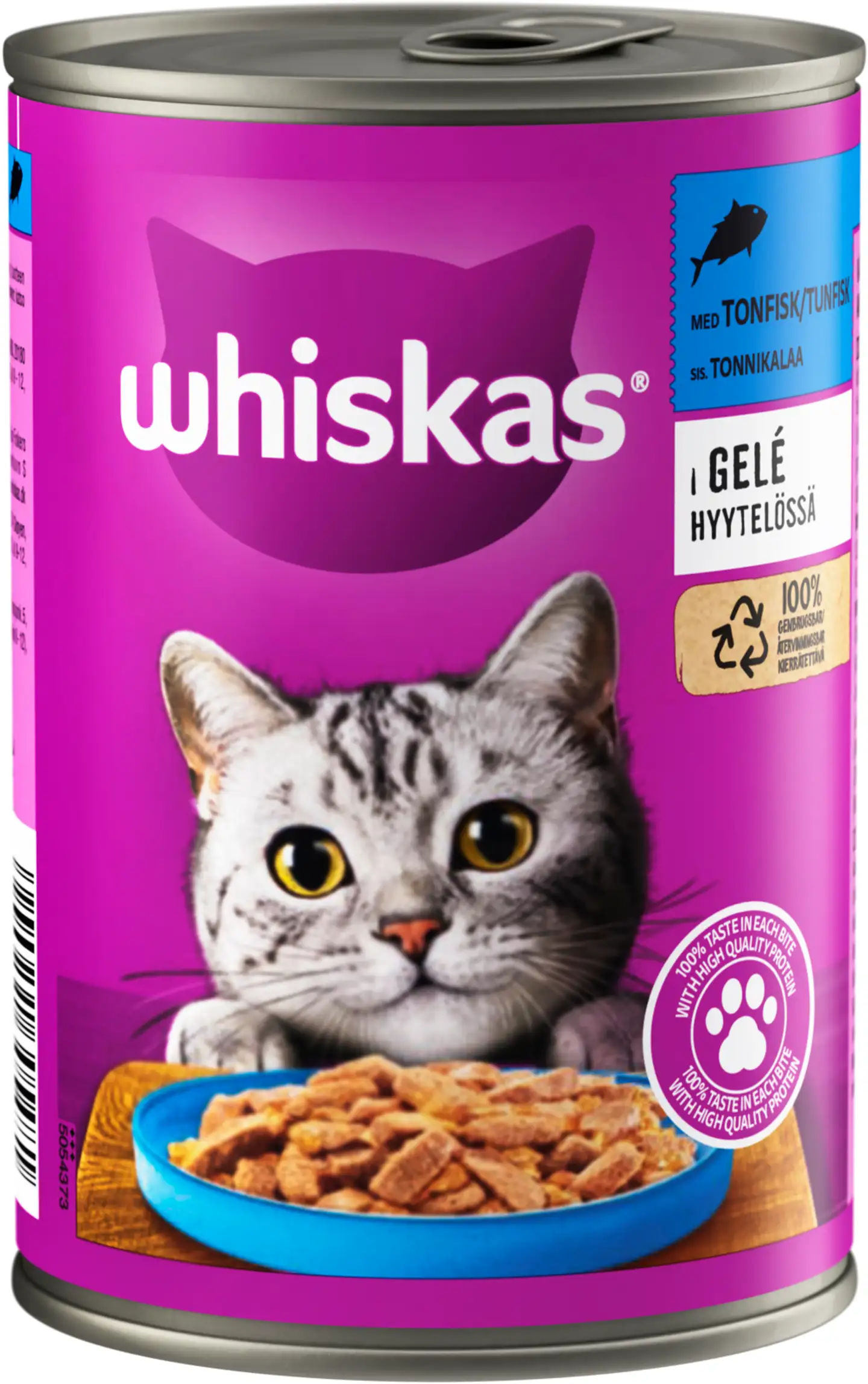 Whiskas sis. Tonnikalaa hyytelössä (400 g)