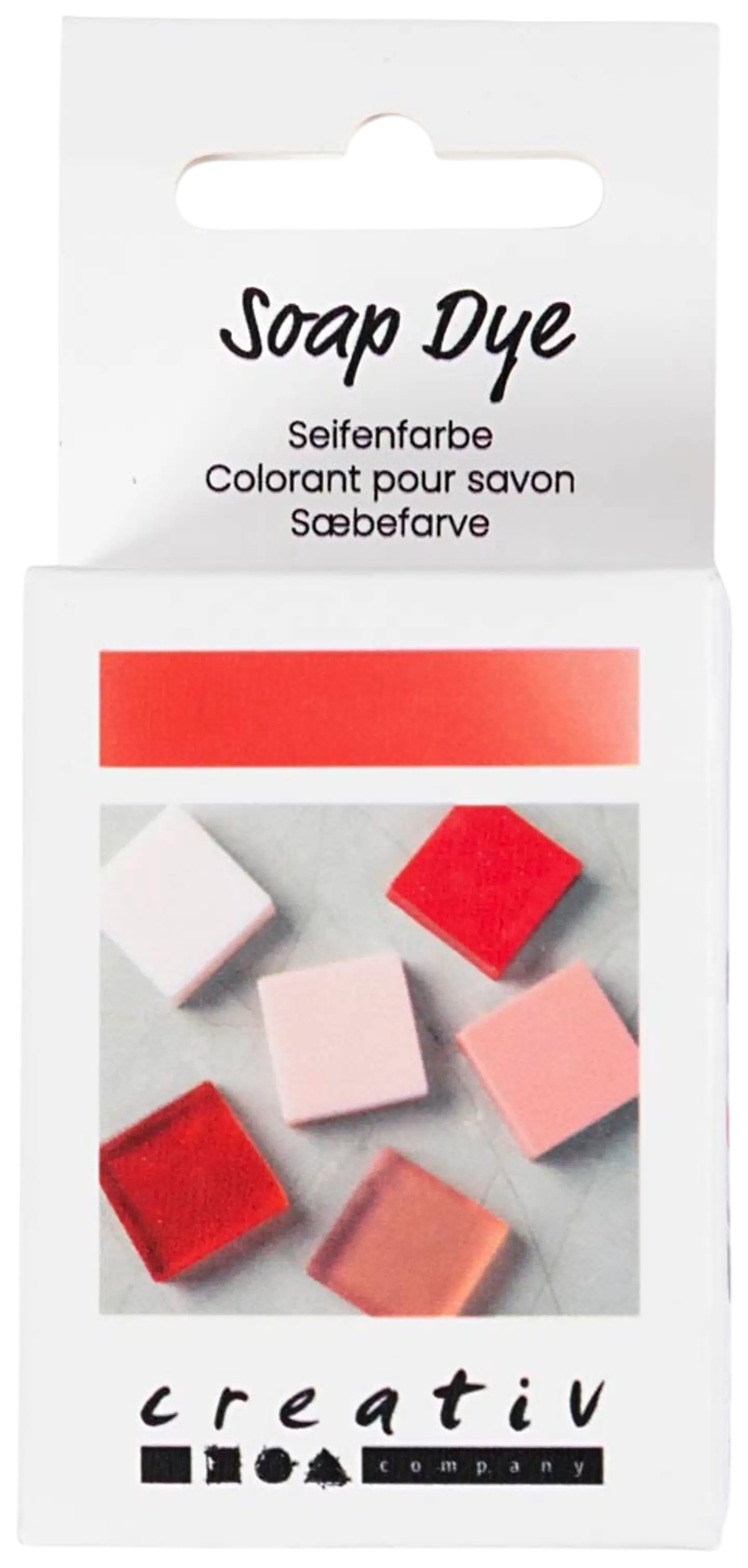 Creativ Company saippuaväri, punainen, koralli, 10 ml - 2