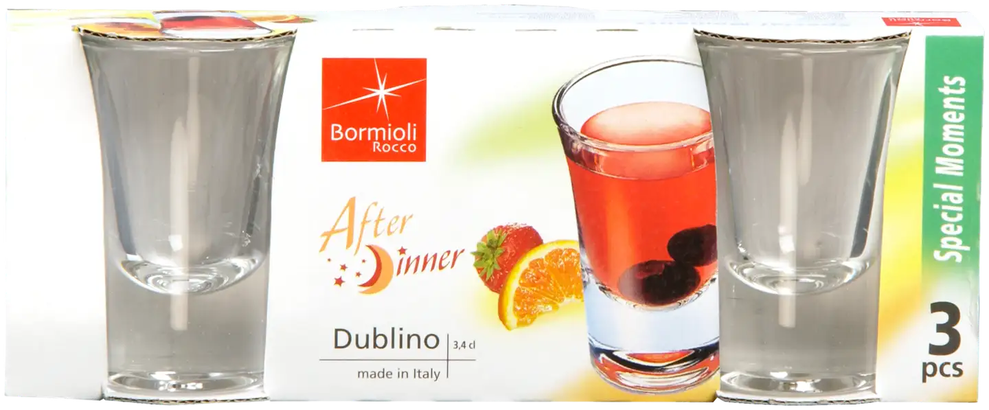 Bormioli Rocco Shottilasi Dublino 3,4 cl 3 kpl - 3