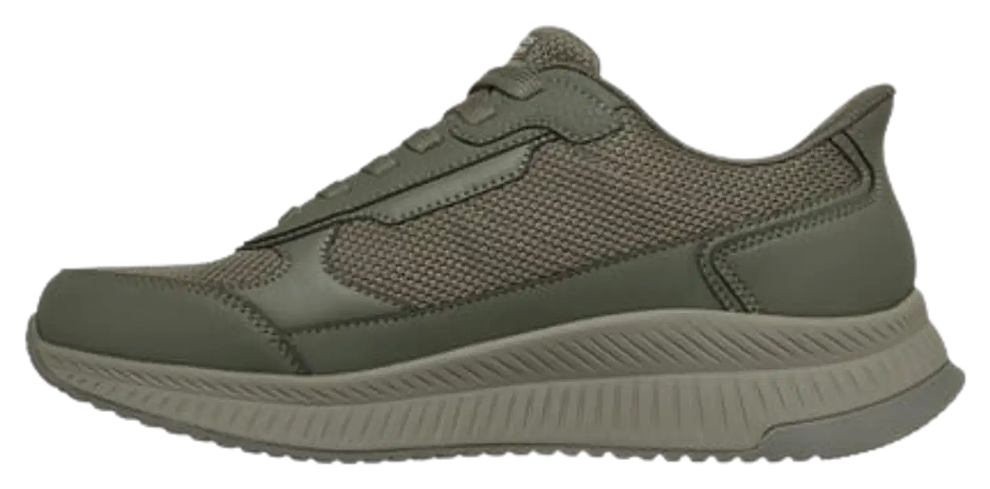 Skechers miesten vapaa-ajan lenkkari Bobs Squad 4 CS Olive - Olive - 6