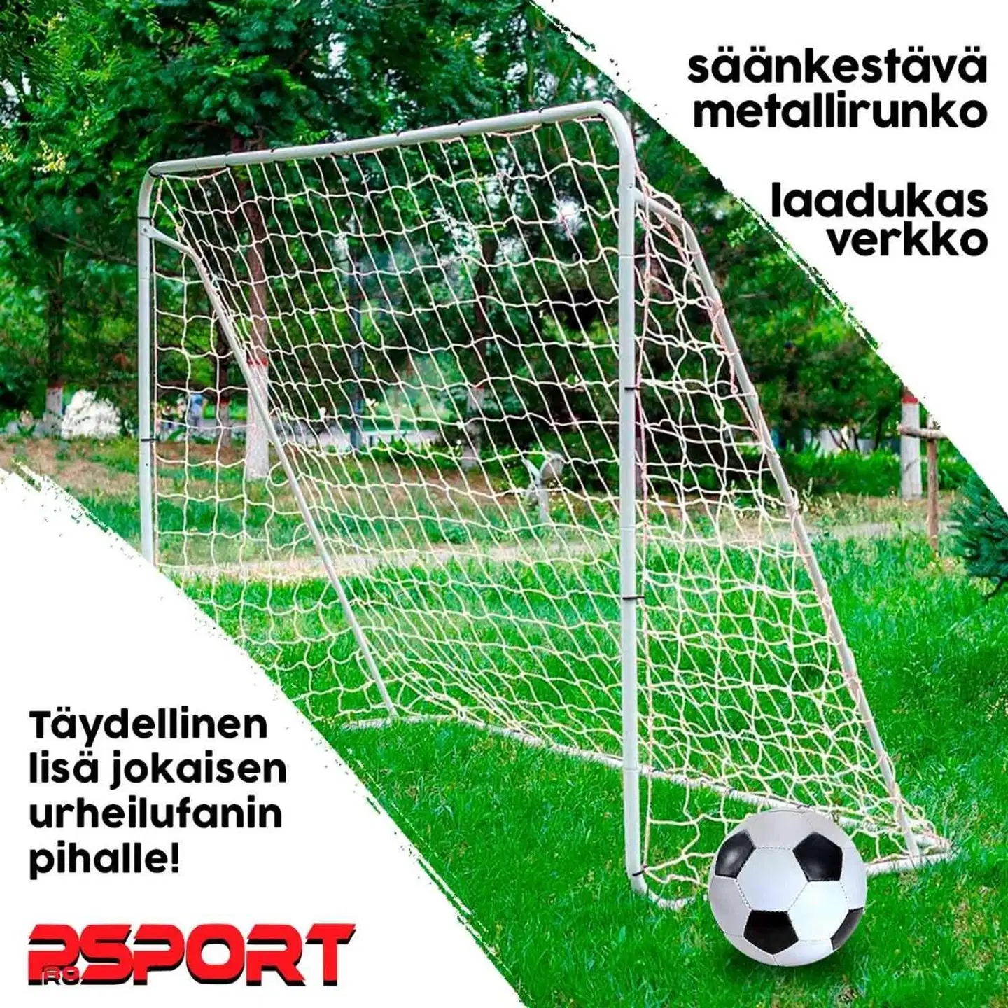 2 x ProSport jalkapallomaali official 366 x 183 cm - 2
