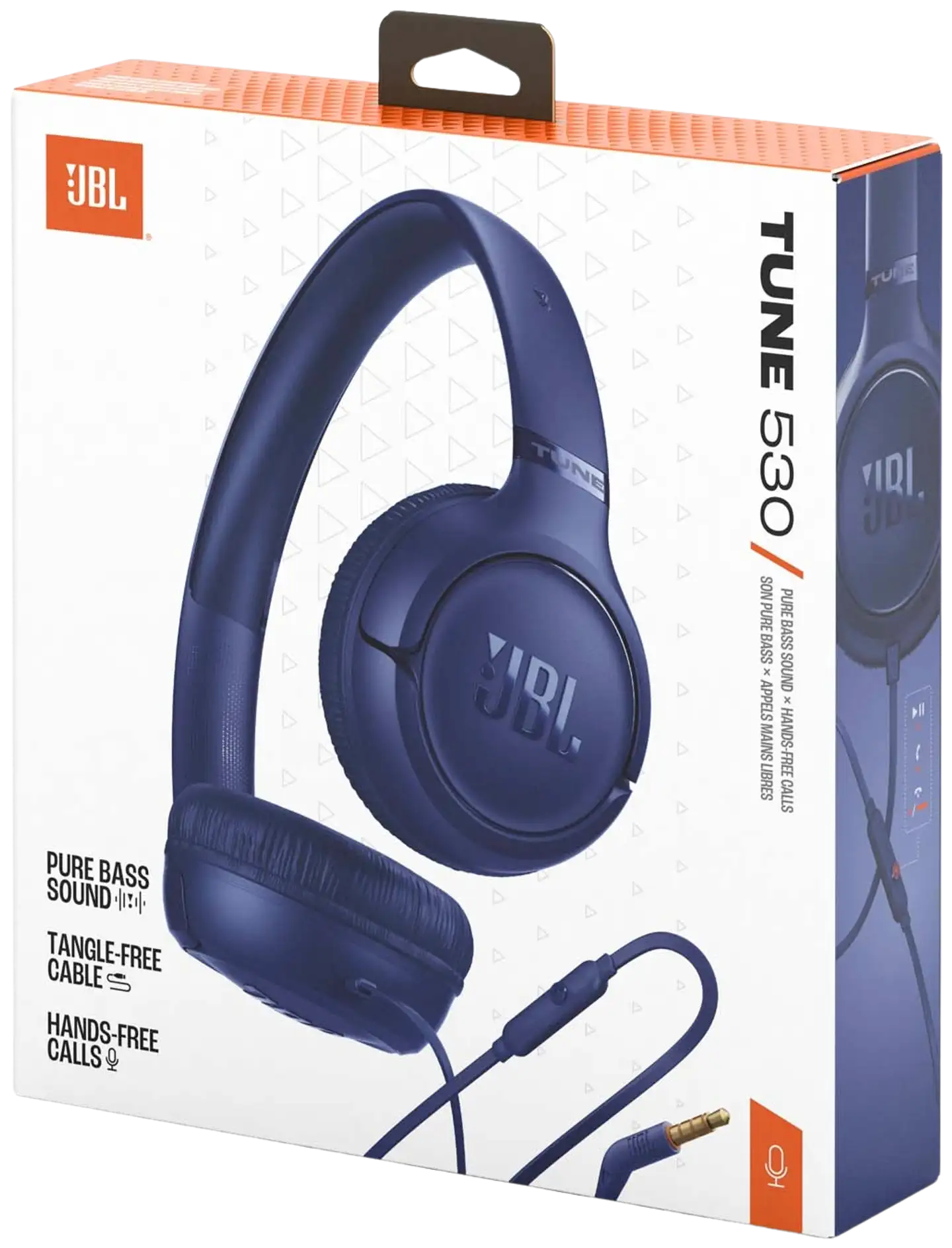 JBL langalliset sankakuulokkeet 3,5mm liitännällä Tune 530 sininen - 9