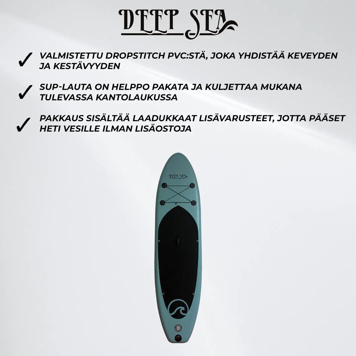 Deep Sea SUP-lautasetti Pro 300cm, Sininen - 7
