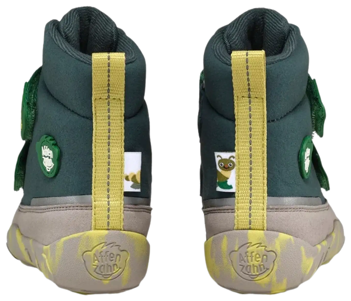 Affenzahn paljasjalkasaappaat Vegan Comfy - Caterpillar - green - 10