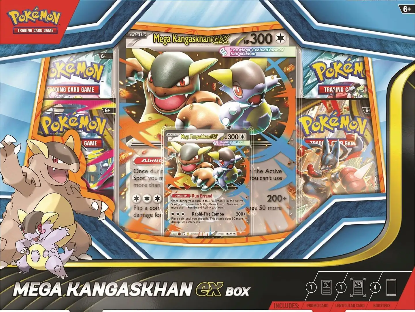 Pokemon EX Box Mega Kangaskhan keräilykortti