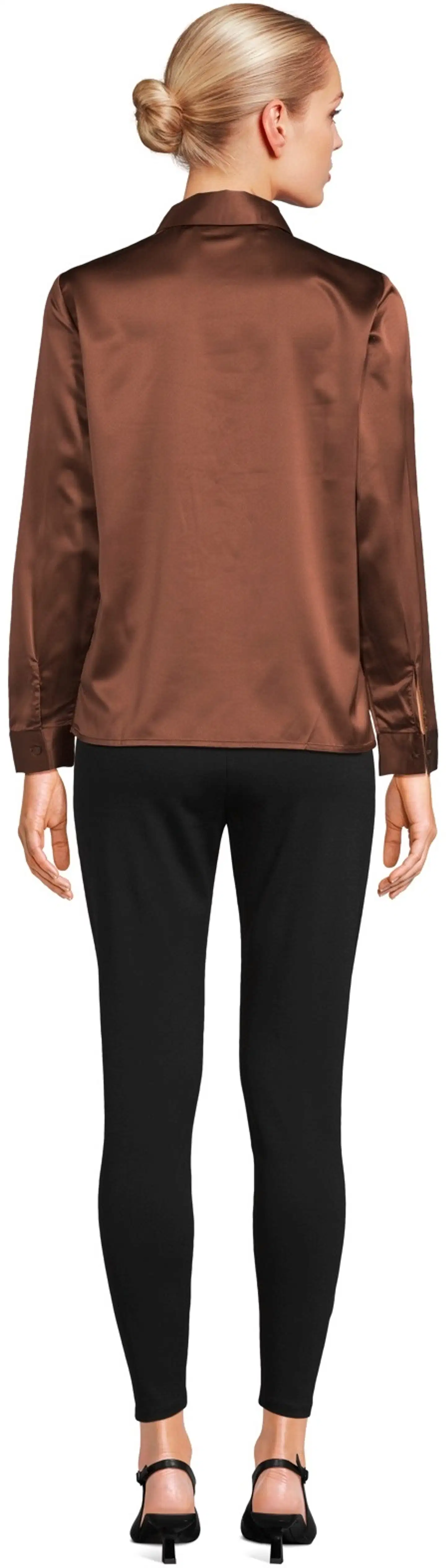 London Fog naisten kangaspusero 228L263308 - brown - 3