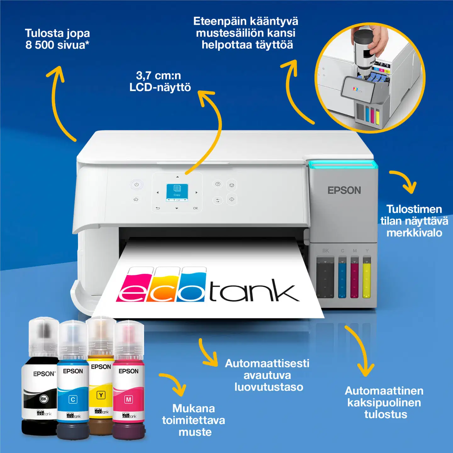 Epson EcoTank ET-2956 mustesäiliötulostin - 2
