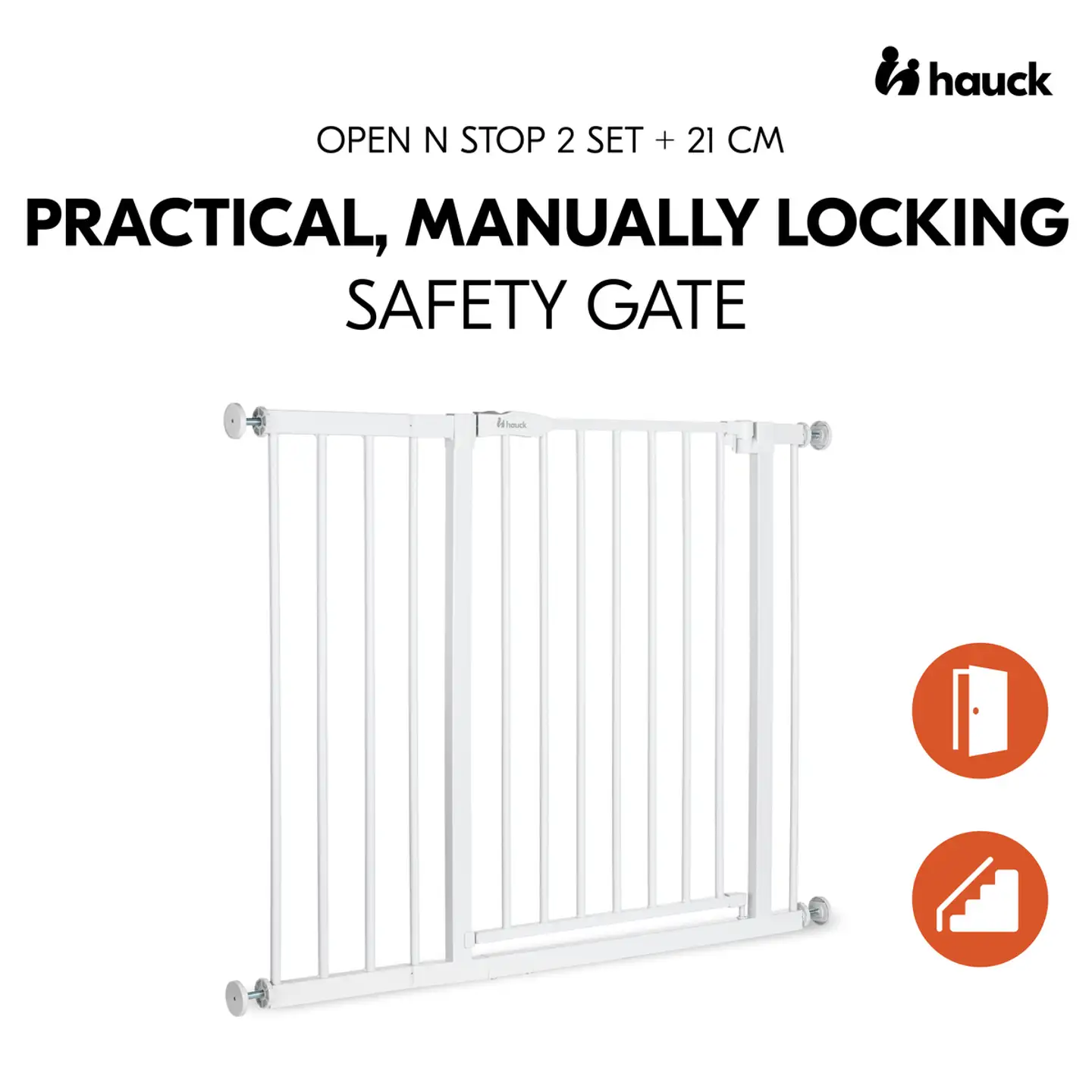 Hauck turvaportti Open N Stop 2 Set +21 cm - 7
