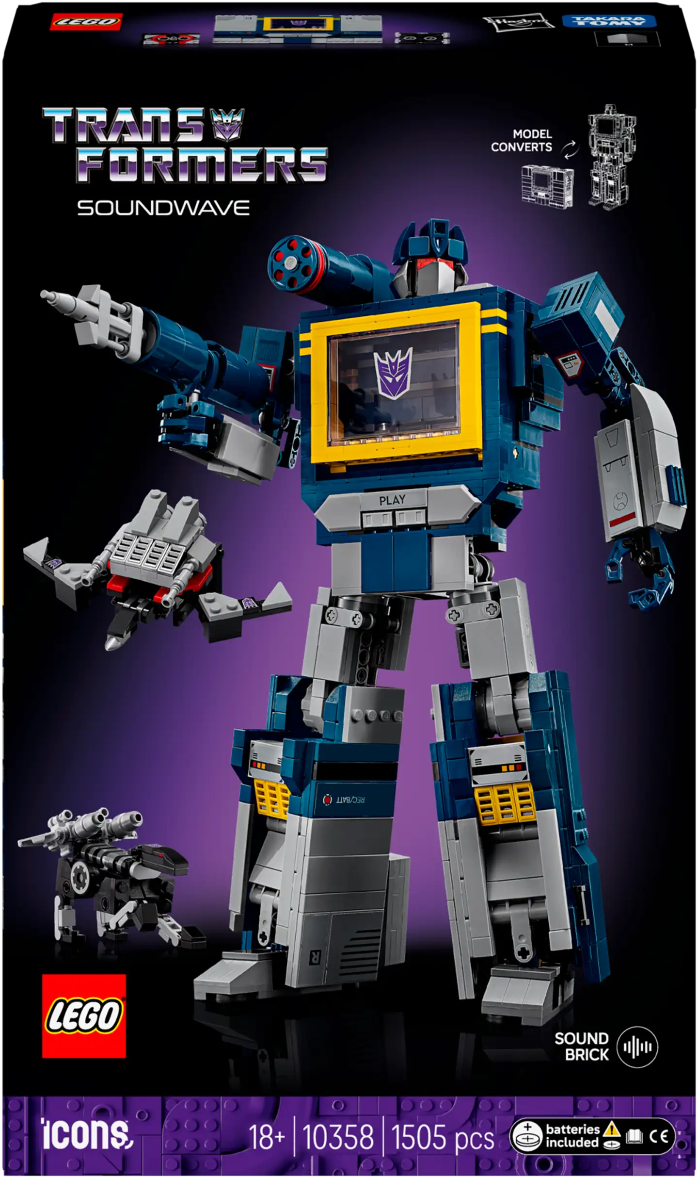 LEGO® Icons 10358 Transformers: Soundwave - 3