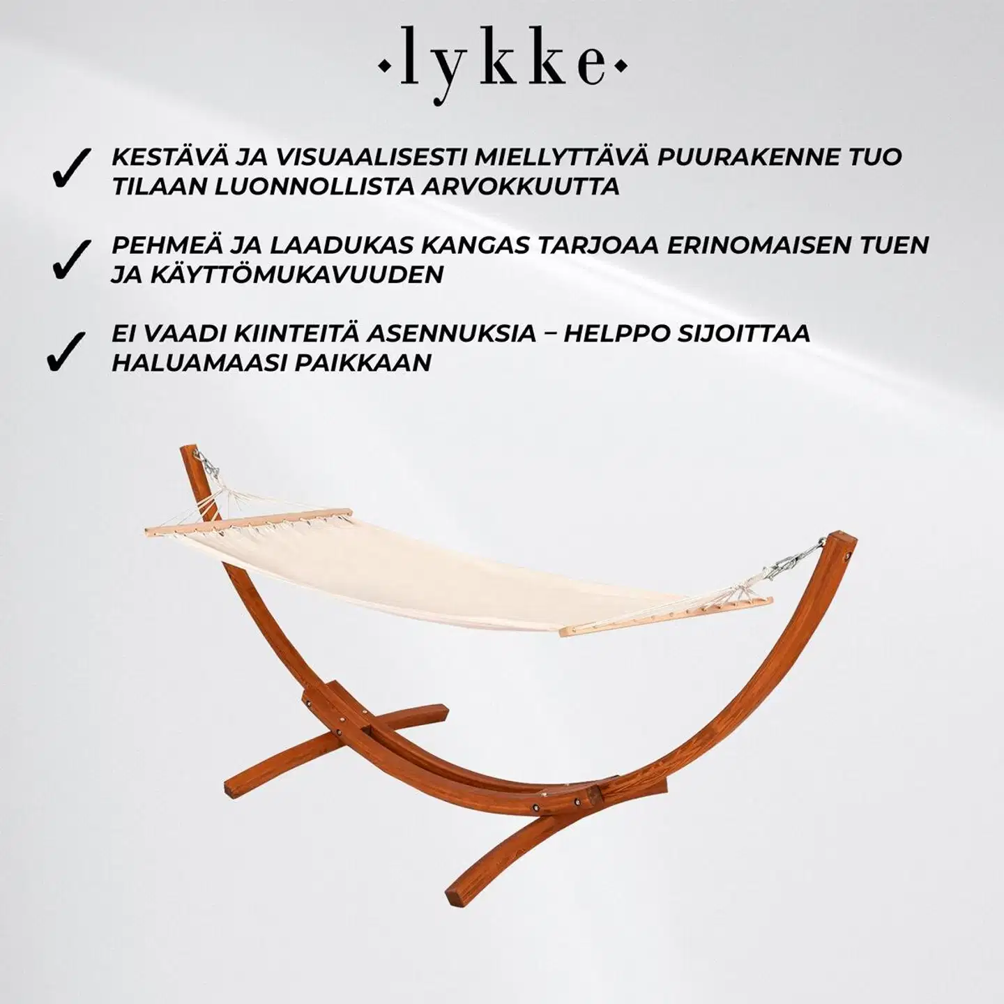 Lykke riippumatto telineellä premium - 3