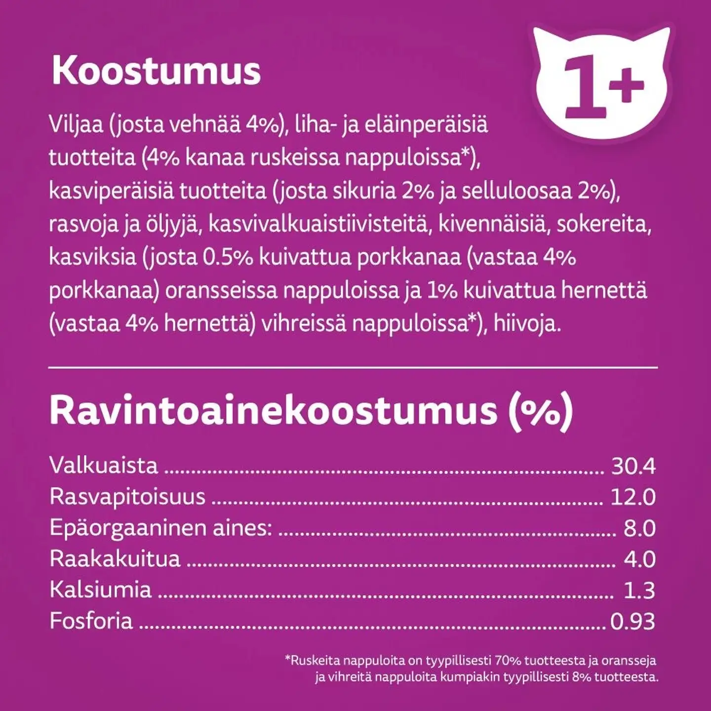 Whiskas 1+ Sterile sis. Kanaa (800 g) - 2