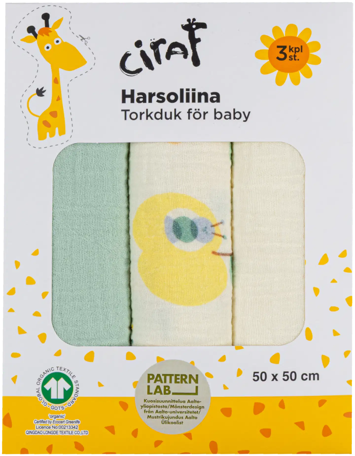 Ciraf vauvojen harsoliina Omppumato 250B260163 3-pack, PatternLab - patternlab - 2