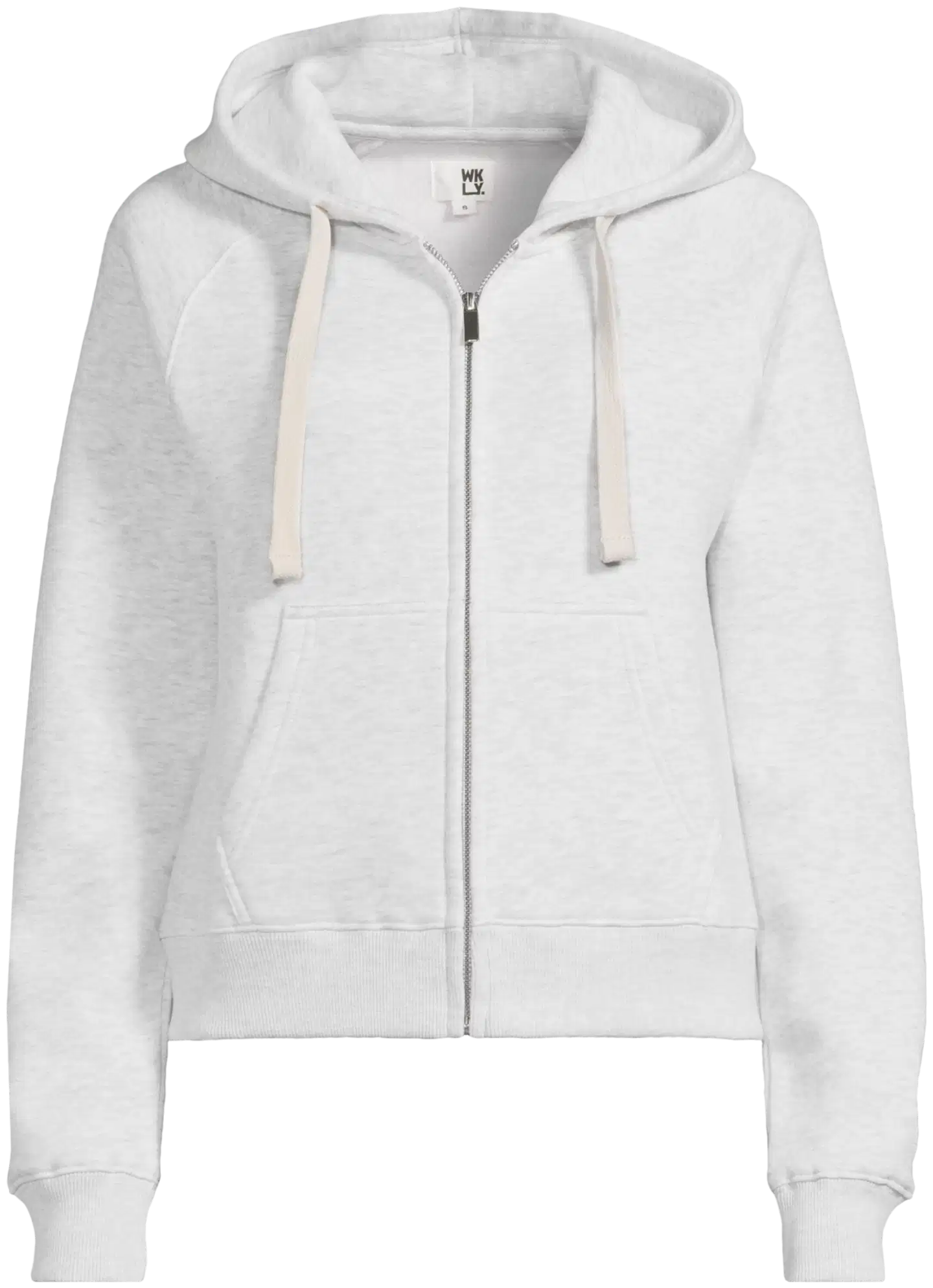 WKLY. naisten collegehupparitakki vetoketjulla 228W282690 - Lt. grey mel. - 2