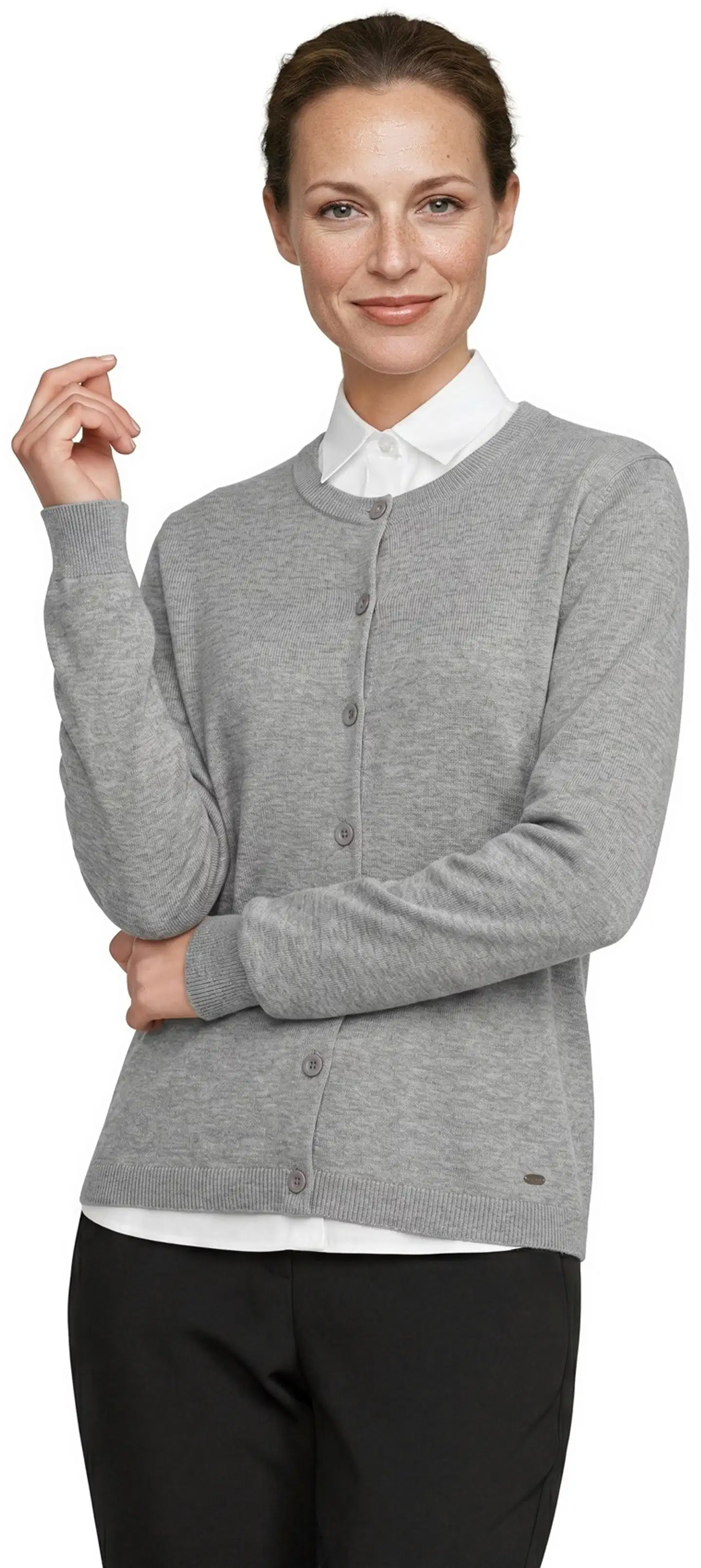 London Fog naisten neuletakki merinovillaa 213L264008 - light grey - 1