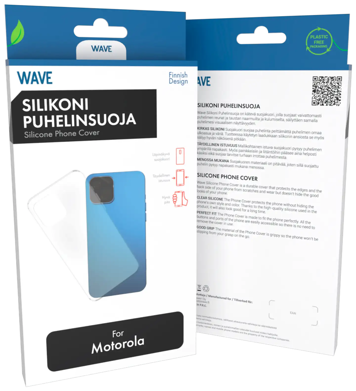 Wave Silikonisuoja, Motorola Moto G04 / Motorola Moto G04s, Kirkas - 1