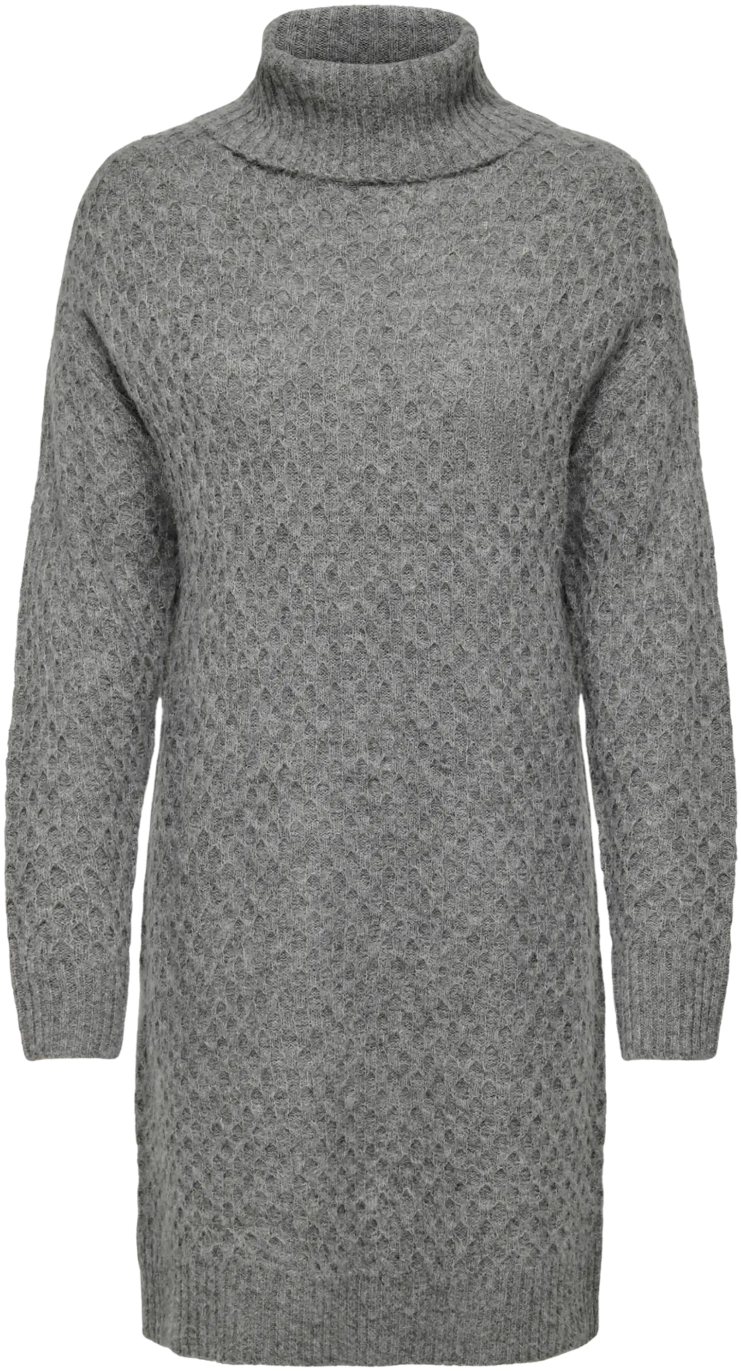 JDY naisten tyylikäs palmikoitu neulemekko Jdybigum - Medium Grey Melange - 1