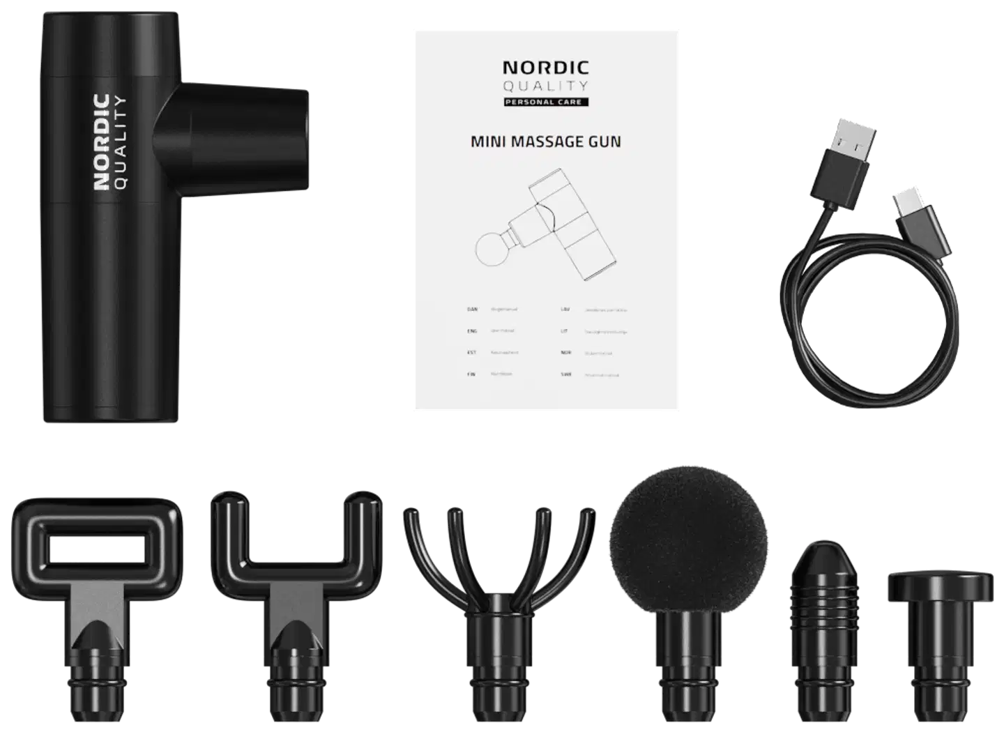 Nordic Quality minikokoinen ladattava lihashuoltovasara - 3