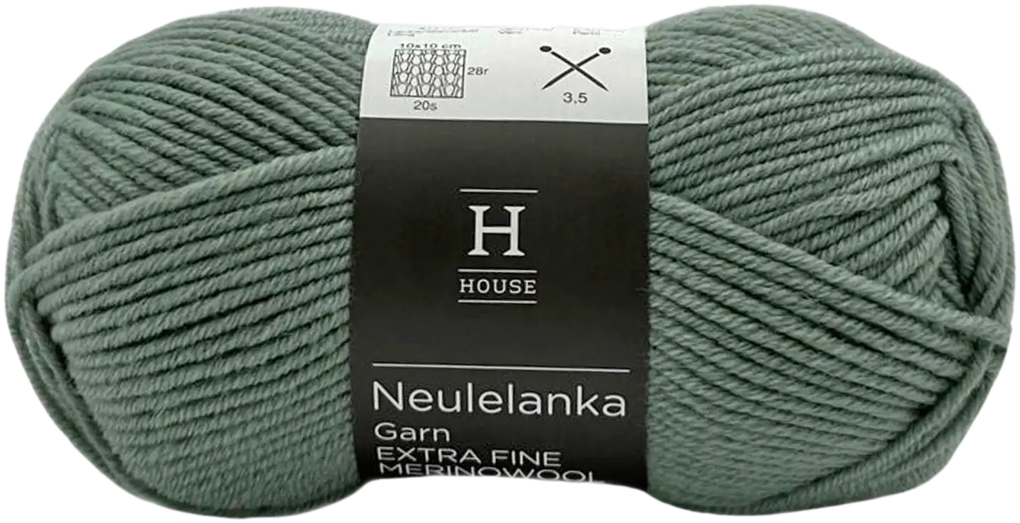 House neulelanka merinovilla 311120 50 g Cold Green 12752