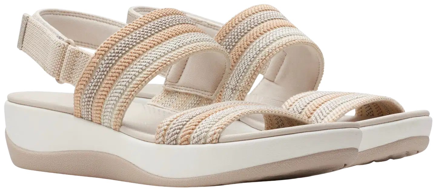 Clarks Arla Stroll naisten sandaali - Beige Combi - 5