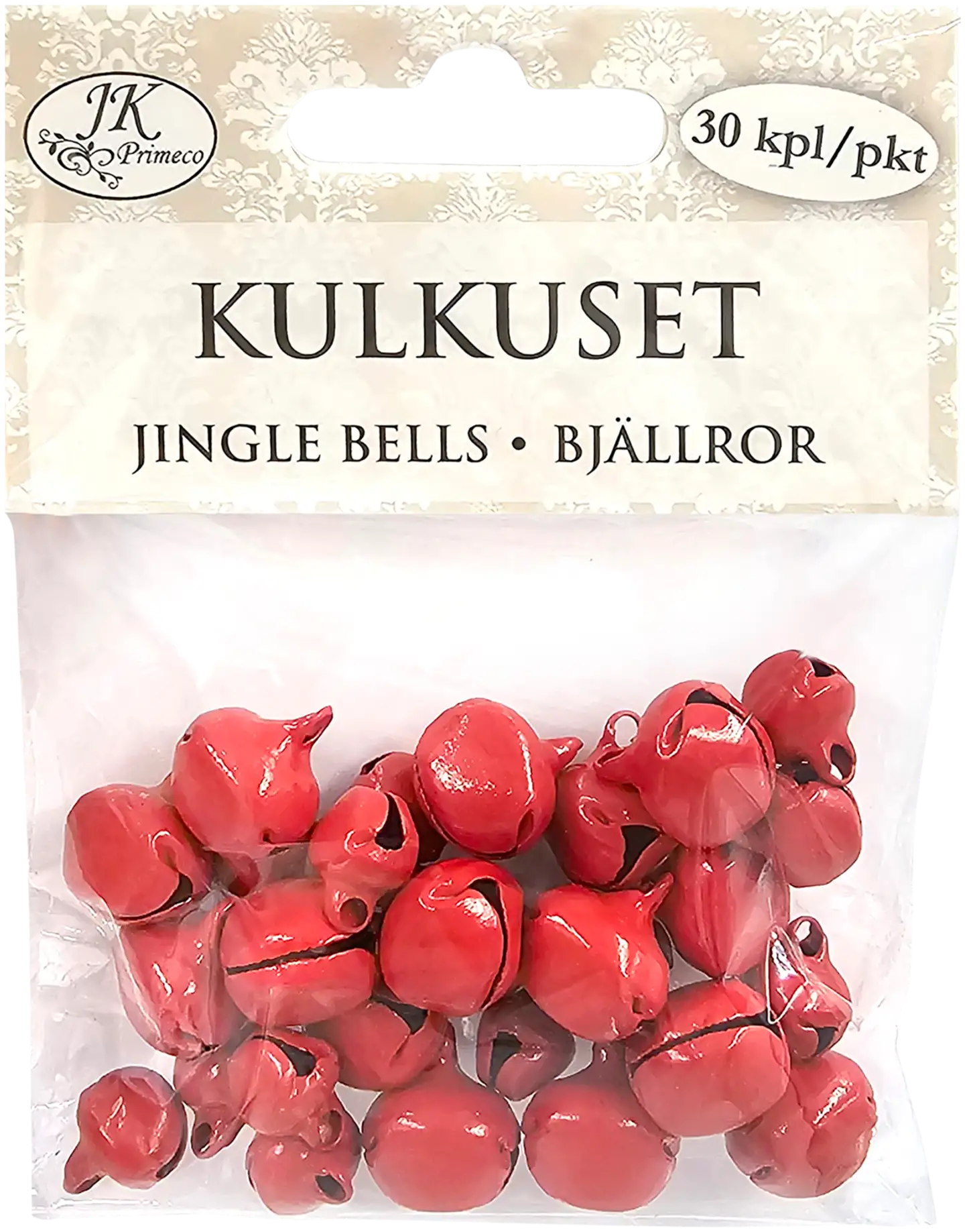 J.K. Primeco kulkuset punainen lajitelma 30kpl
