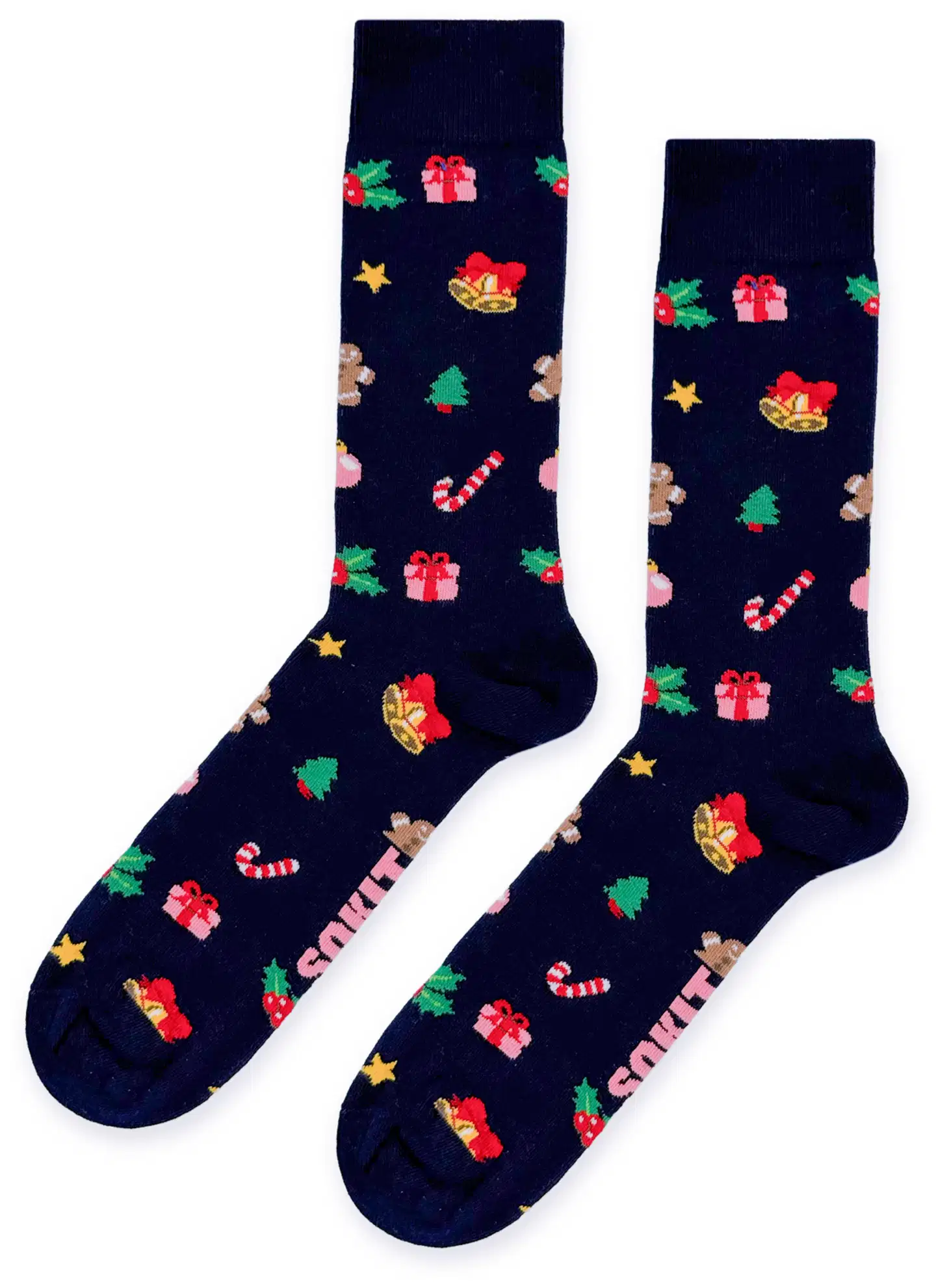 Sokit unisex sukat joulukoriste tummansininen 36-40